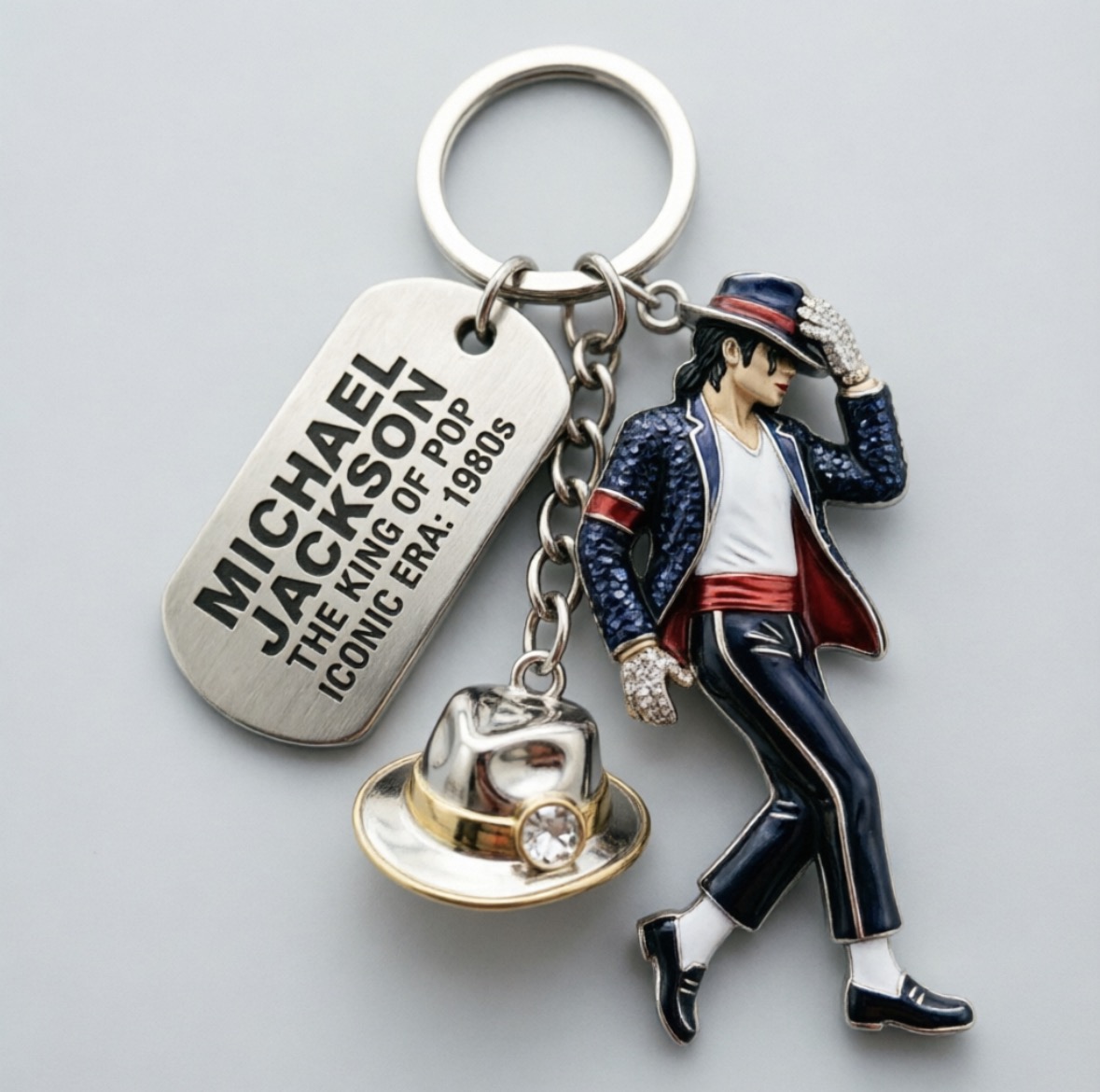 Women'S Fashion Gifts - Michael Jackson Keychain, Classic Dance King