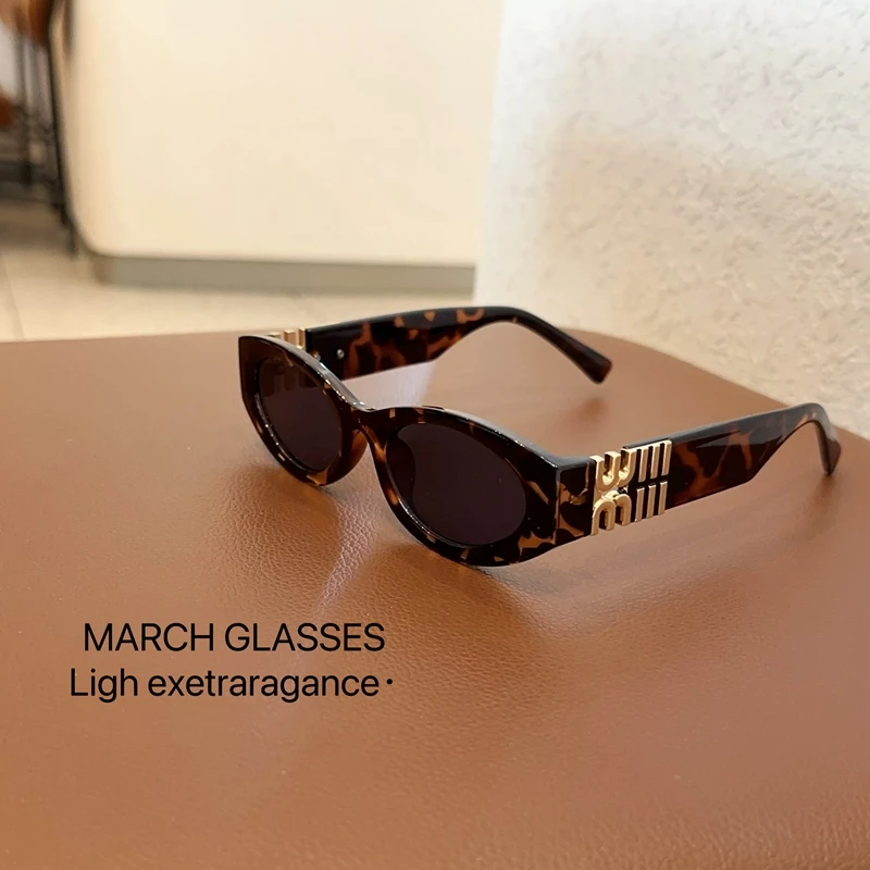 Women'S Fashion Eyeglass Frames - Retro Oval Tortoise Shell Sunglasses Gold