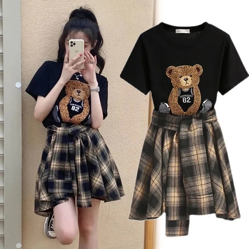 Asymmetric Top Women - Summer Women's Skirt And Top Set