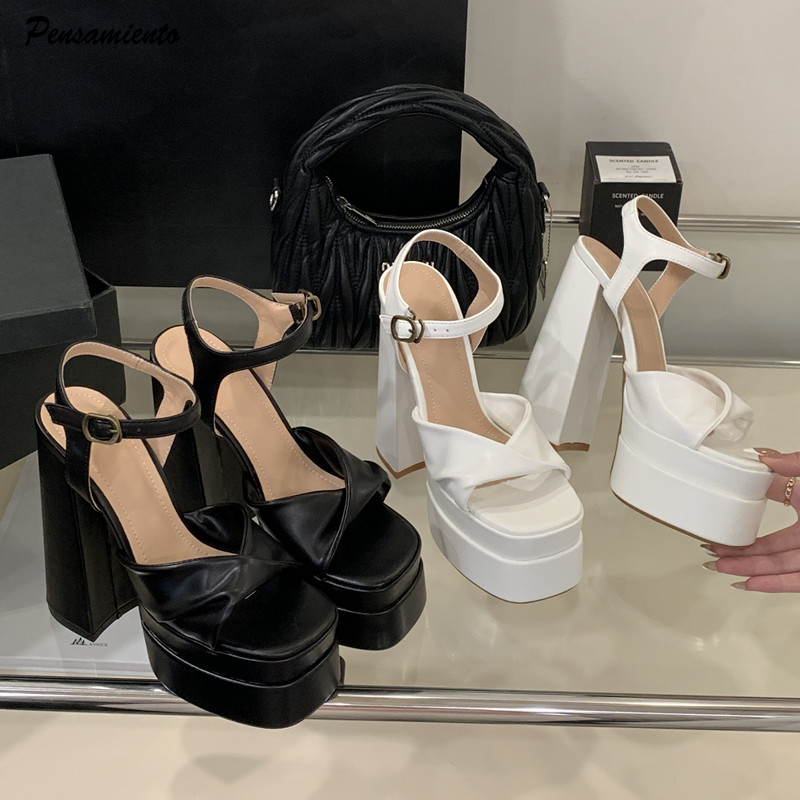 Women'S Fashion Q - Star style Fashion Double Platform Wedges