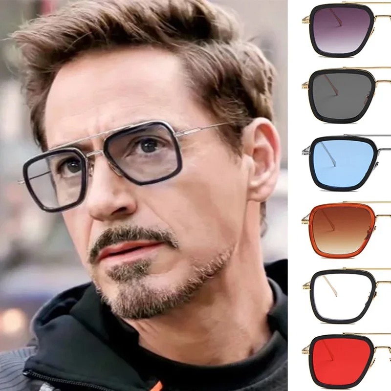 Women'S Fashion Eyeglass Frames - Steam Punk Tony Stark Sunglasses Men