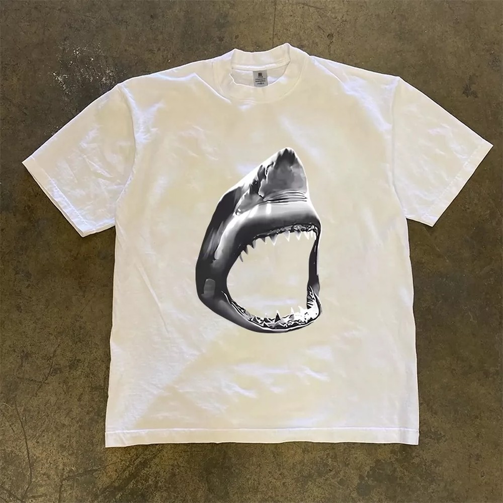 Great White Shark T-Shirt Men  - Women'S Fashion Graphic Tees review and price