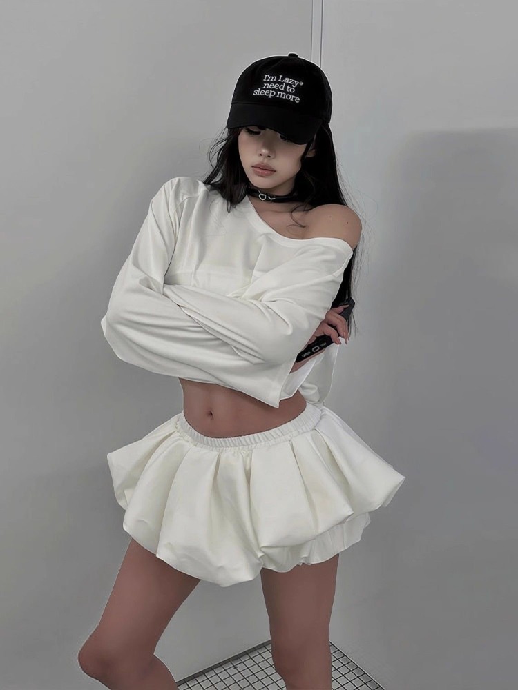 2025 Harajuku Fashion Design C - Asymmetric Top Women review and price