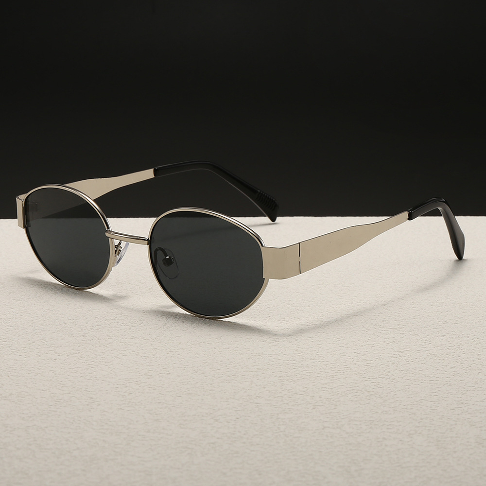 Trendy Round Frame Metal Sungl - Women'S Fashion Eyeglass Frames review and price