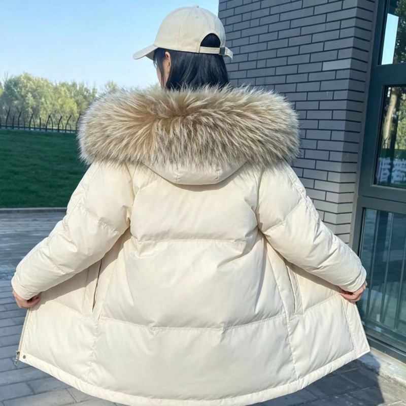 Raccoon Fur Collars For Jacket - Women'S Fashion Parka review and price