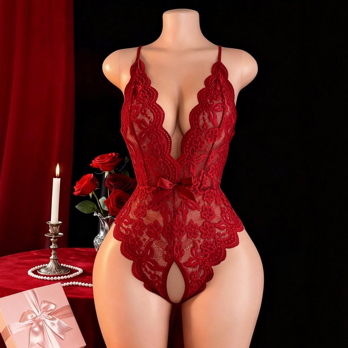 Hot Crotchless Sexy Lingerie F - Women'S Fashion Line review and price