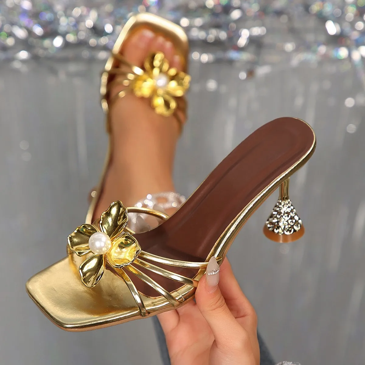 Vintage Metal Flower Crystal C - Women'S Fashion Q review and price