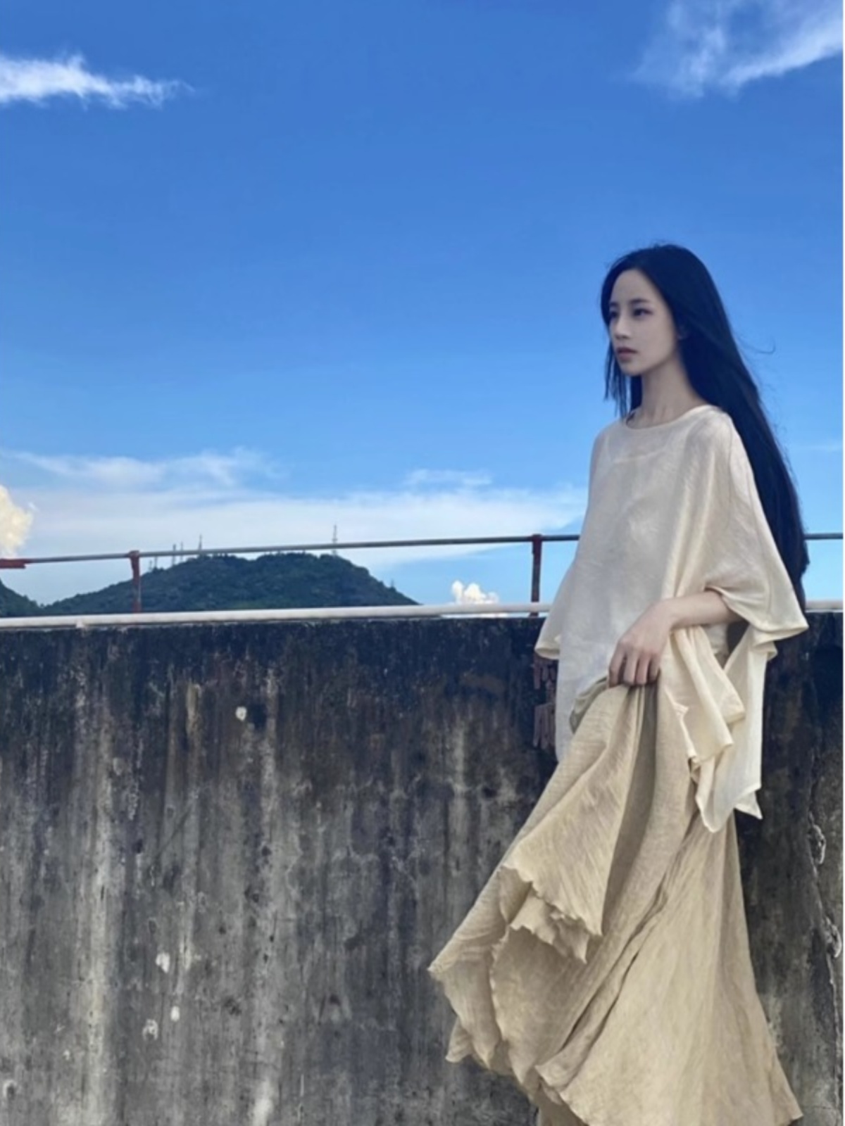 Loose Chinese Style Buddhist Z - Asymmetric Top Women review and price