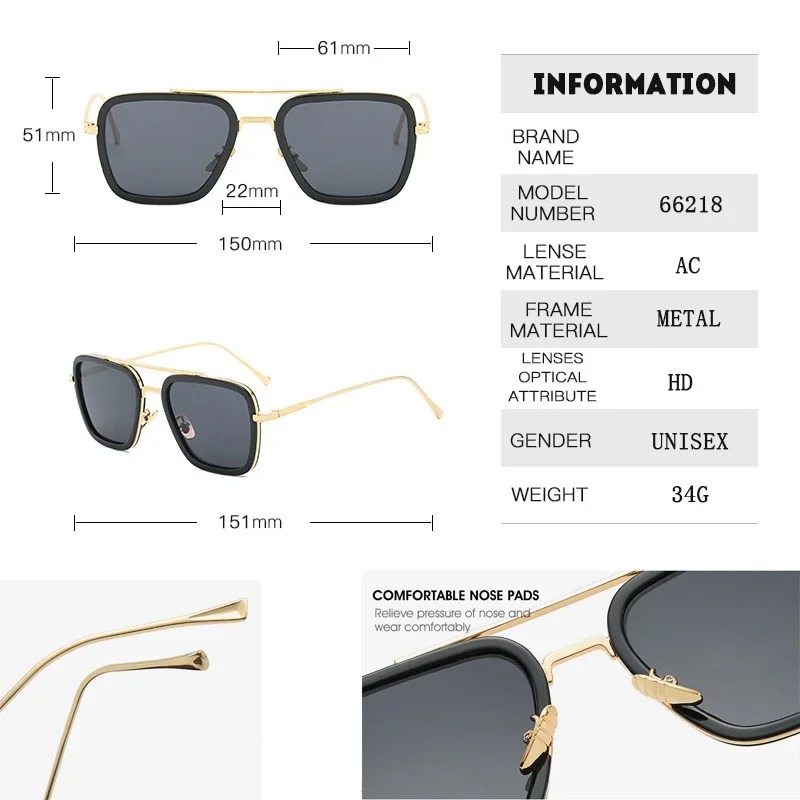 Steam Punk Tony Stark Sunglass - Women'S Fashion Eyeglass Frames review and price
